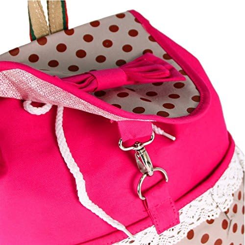 Lightweight Orgrover College Students' Leisure Style Fashion Lace Bow Wave Lovely Backpack Backpack Like Beige