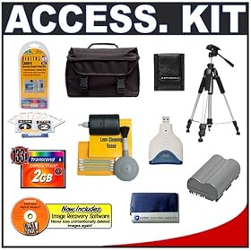 Click here to buy Accessory Kit for Canon EOS 5D, 20D, 30D and 40D Digital SLR Camera with Transcend 2GB... by Canon.