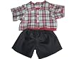 Camp Shirt, Tee & Pants Outfit #598816 fits 12" Pink Moose animals and most Webkinz, Shining Star and 10"-12" Stuffed Animals