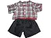 Camp Shirt, Tee & Pants Outfit #598816 fits 12" Pink Moose animals and most Webkinz, Shining Star and 10"-12" Stuffed Animals