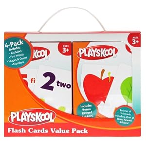 Playskool Flash Cards Value Pack - Alphabet/First Words/Shapes & Colors/Numbers