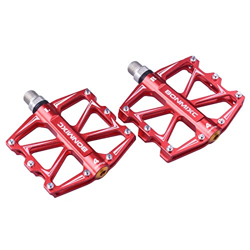 Bonmixc Bike Handlebar Grips, Aluminum Alloy Singleside Locking