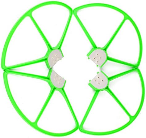 Areox Snap On/off Prop Guards 4 Green for DJI Phantom All Versions Phantom 3 Professional Advanced Tool Free Quick Release Quick Disconnect Propeller Protector