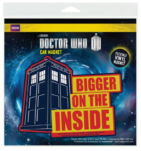 1 X Doctor Who Bigger Inside Flex Car Magnet by Animewild