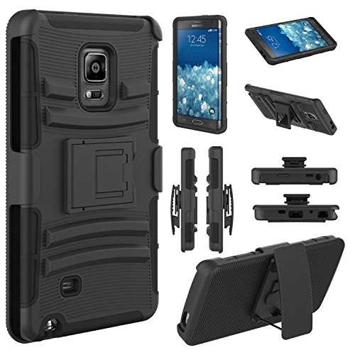 Note Edge Case, ECรขโยข Hybrid Shockproof Kickstand Holster Case Cover with Belt Clip for Samsung Galaxy Note Edge (Black) Note Edge Case, ECรขโยข Hybrid Shockproof Kickstand Holster Case Cover with Belt Clip for Samsung Galaxy Note Edge (Black)