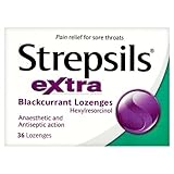 Strepsils Extra 24 Blackcurrent Lozenges