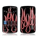 Red Neon Flames Design Protective Skin Decal Sticker for BlackBerry Storm 2 Cell Phone