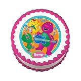 Barney Edible Cake Image Birthday Party NIP
