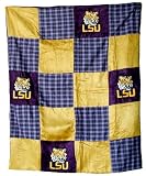 LSU Tigers Louisiana State Patchwork Quilt Blanket