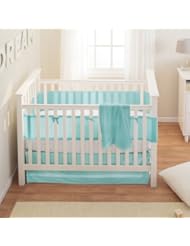 Baby Product: BreathableBaby Safety Crib Bedding Set, Aqua Mist, 3 Piece - BreathableBaby