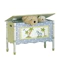Safari Toy Chest - Blue/ Yellow Crackle