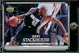2007-08 Upper Deck First Edition # 5 Jerry Stackhouse - NBA Basketball Trading Card in a Protective Display Case