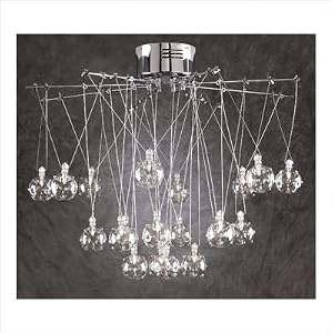 Galaxia Twenty Light Pendant in Polished Chrome by PLC Lighting