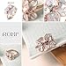 ROXI Platinum / Rose Gold Plated White Enamel Flower & Multi-Color Crystal Cocktail Ring with AAA Zircon, Best Gift Idea