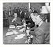 Historic Print (L): [4 men speaking at microphones during 1952 Republican party preferential primaries]