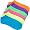 FULL TILT 6 Pack Slub Bright Womens Socks