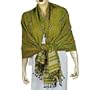 Womens Shawls Mirror Work Tie Dye Wool Accessory 80 x 35 inches