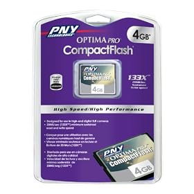PNY 133x High-Speed 4GB Compact Flash Memory Card (P-CF4G-133W-RF3) by PNY