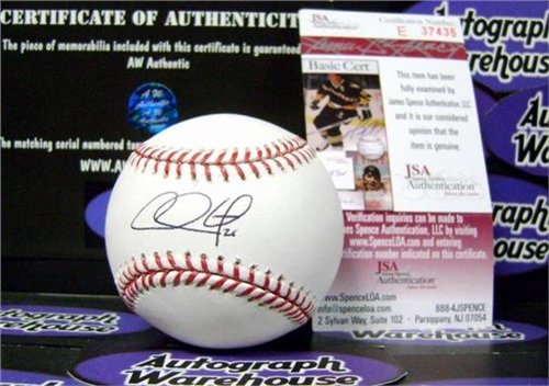 Chase Utley Autographed/Hand Signed Baseball (JSA)