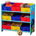 Kesper 17745 Kinder- Aufbewahrungsregal 9 Textilschubladen 66 x 30 x 59.5 cm