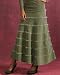 Apparel : Tiered corduroy skirt