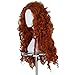 Xcoser Brave Long Curly Princess Merida Cosplay Wig for Halloween