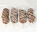 Gourmet Food : Ultimate's Milk Chocolate Marshmallow Stick with White Chocolate Lines - Set of 4