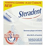 Steradent Pro 1 Minute Denture Cleaner - Pack of 7, Total 210 Sachets