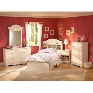 Kids Bedroom Furniture Set in Vanilla Cream - South Shore Furniture - 3210-BSET-1