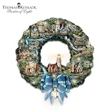 Thomas Kinkade Seaside Village Lighthouse Wreath by The Bradford Exchange