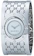 Gucci Ladies Series 112 Twirl Bangle Style Wide White Dial Watch YA112413