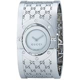 Gucci Ladies Series 112 Twirl Bangle Style Wide White Dial Watch YA112413 by Gucci