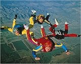 Skydiving - Free Fall Formation Art Print Poster By Anonymous, 20 