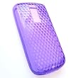 HTC myTouch 3G (NOT 3.5mm jack) T-Mobile Crystal Silicone Skin Case Purple Transparent Clear Diamonds