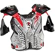 Thor MX Force Illusion Protector Men's Roost Deflector Dirtbike Motorcycle Body Armor w/ Free B&F Heart Sticker Bundle - White/Black
