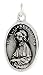 Sterling Silver St. Elizabeth Seton Medal 15/16 X 5/8 (24 mm X 16 mm).