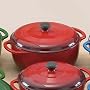 Lodge Color Enamel Cast Iron Dutch Oven, 6 qt.: Red