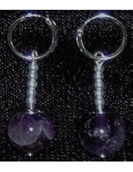 Toy: Zarbon Dark Purple Amethyst Potara Earrings - DBZ Anime Cosplay Costume Accessories - Tama Industries Inc.