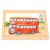 Puzzle en bois 12 pi�ces Bus Londres