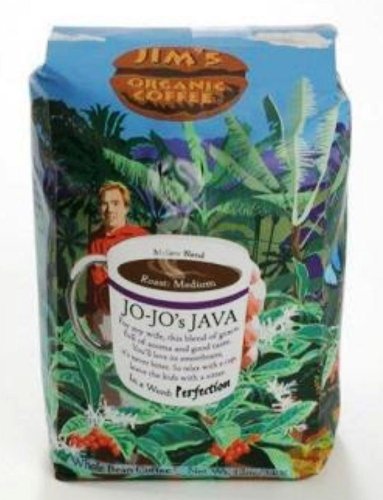 Jims Organic Coffee Costa Rican Whole Coffee Bean, 12-Ounce Bags (Pack of 2)