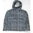 New Pulse Ladies Lines Ski Snow Jacket Gray Plaid