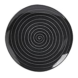 Sasaki Spa Black Round Dinner Plate