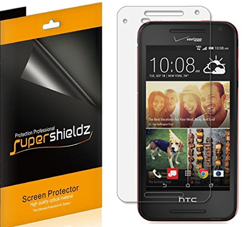 [6-Pack] SUPERSHIELDZ- Anti-Bubble High Definition Clear Screen Protector For HTC Desire 612 (Verizon) + Lifetime Replacements Warranty - Retail Packaging