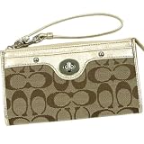 〔コーチ〕COACH ストラップハンド付き ＺＩＰ 長財布 〔海外並行正規品〕