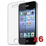 6X Iphone 4 / 4S Screen Guard Professional protector