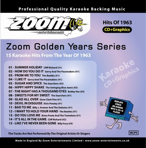 CD-Charts  Music : Zoom Karaoke CD+G - Golden Years 1963: 15 Karaoke Classics