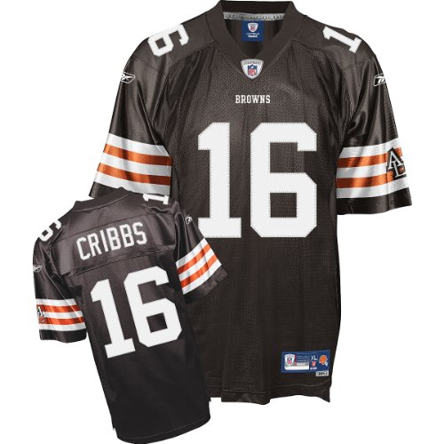 Joshua Cribbs Reebok NFL Brown Premier Cleveland Browns Jersey - Medium