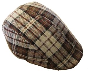 Boys Toddler Golf Ivy Hat - Newsboy Cap Brown