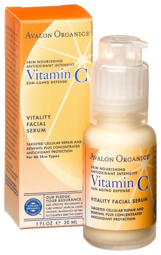 Avalon Organics Vitamin C Vitality Facial Serum, 1 Ounce Bottle (Pack of 2) 51Jejc8TPCL Avalon Organics Vitamin C Vitality Facial Serum, 1 Ounce Bottle (Pack of 2)