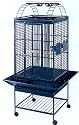 Brarnd New Parrot Bird Wrought Iron Cage Play-Top On Wheels L22xW22xH60 *Antique-Silver*
